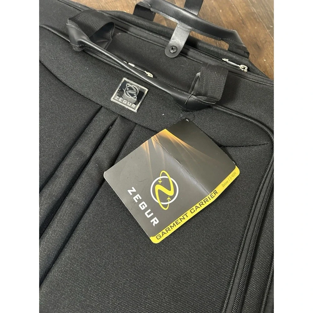 Zegur Premium Black Carry-On Garment Bag Black New With Tags Travel Luggage